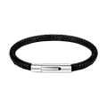 Clasp Braided Genuine Leather Bracelet Birthday Gift for