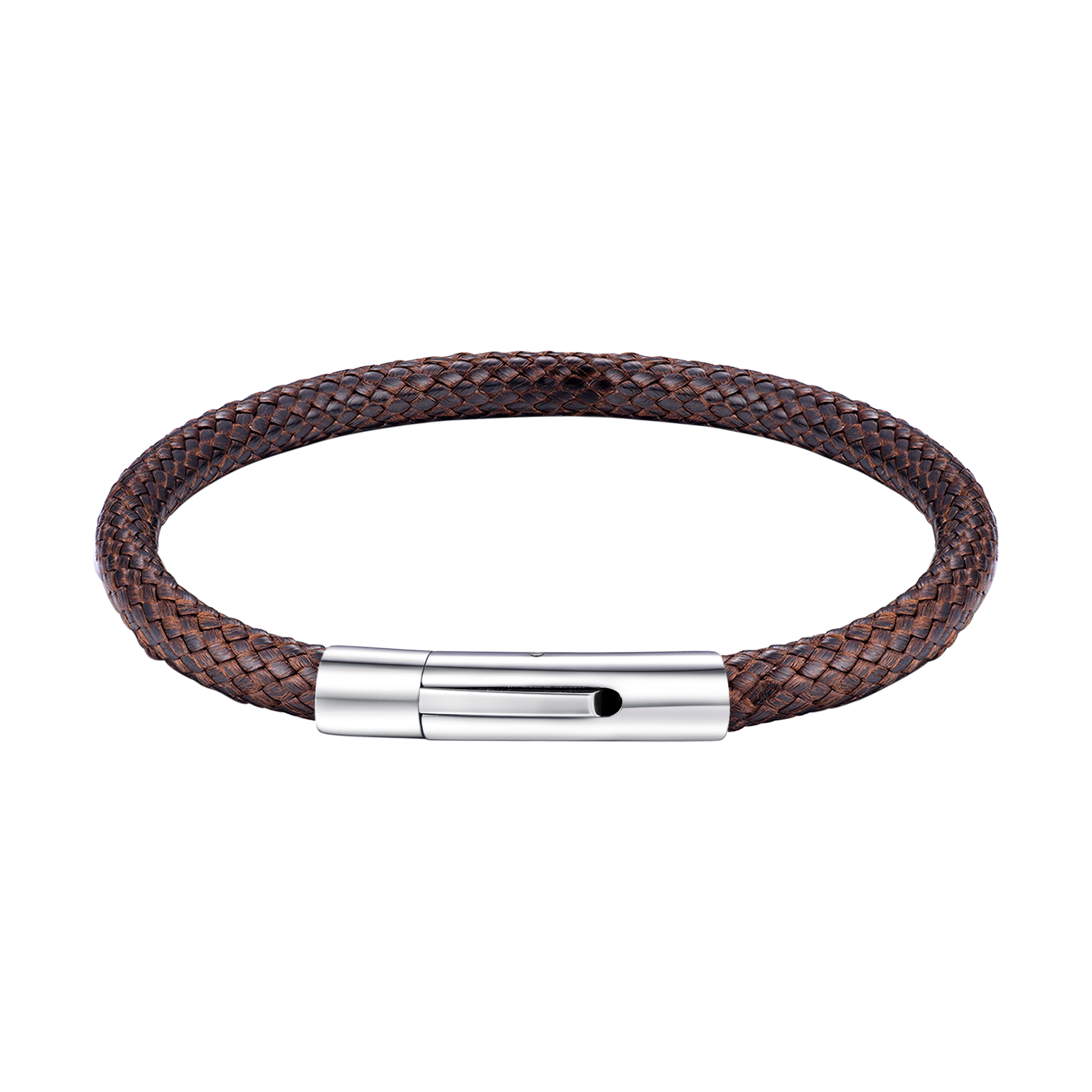 Clasp Braided Genuine Leather Bracelet Birthday Gift for