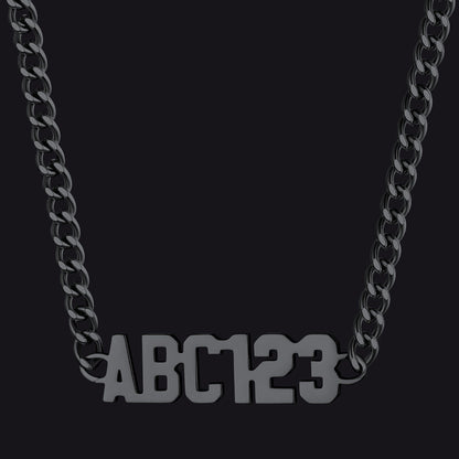 Customized Nameplate Cuban Chain Link Necklace Gift for