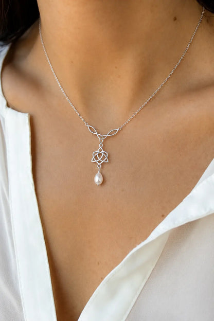 Brighid's Heart Trinity Knot Protection Necklace