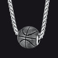 3d Basketball Pendant Necklace for