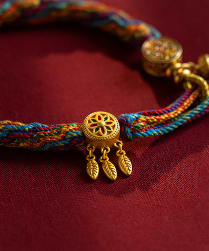 Rainbow Alloy Tassel Chain Bracelet