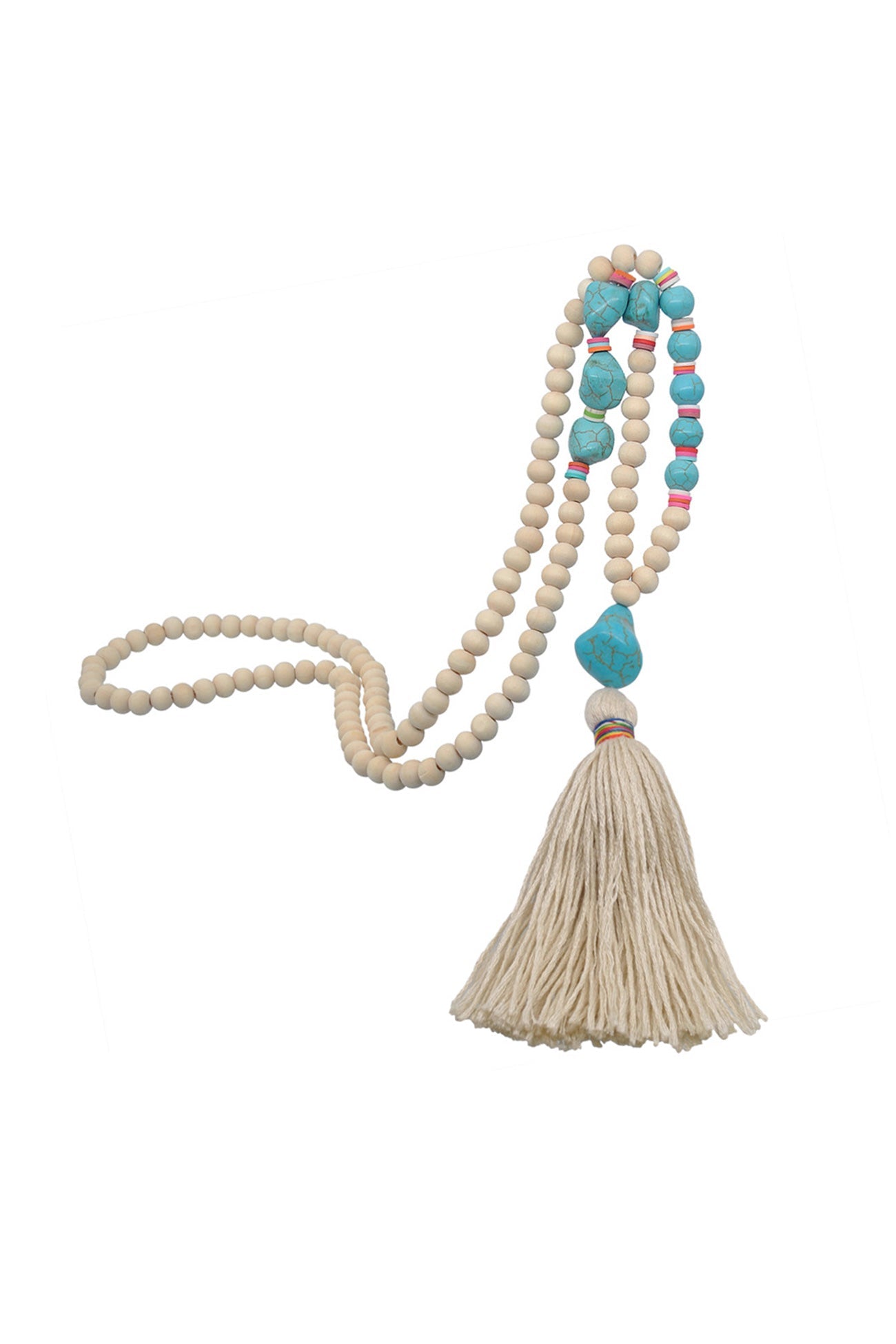 Beaded Tassel Necklace