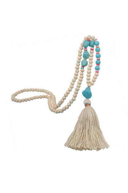 Beaded Tassel Necklace