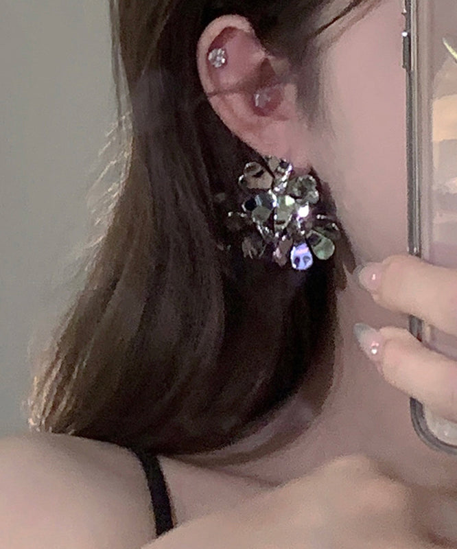 Silk Copper Overgild Stud Earrings