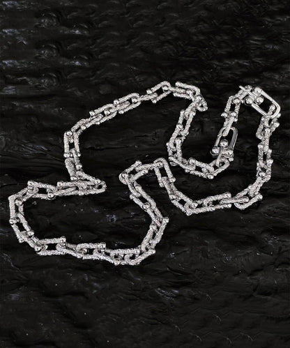 Silk Sterling Silver Chain Pendant Necklace Gh1030