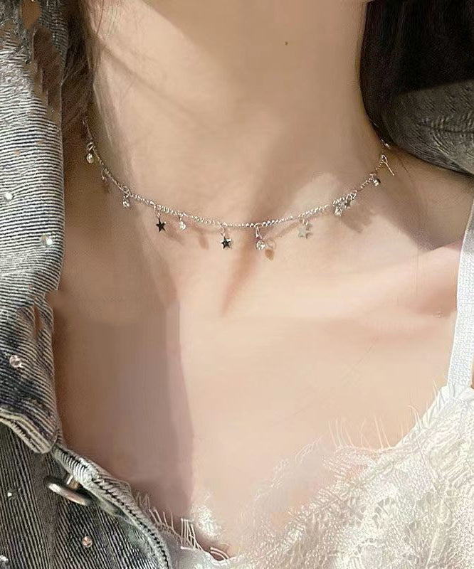 Silk Zircon Star Princess Necklace