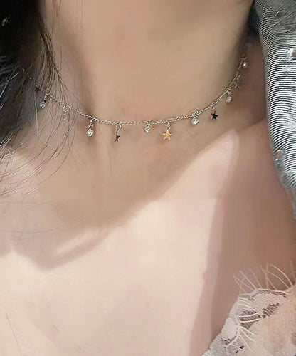 Silk Zircon Star Princess Necklace