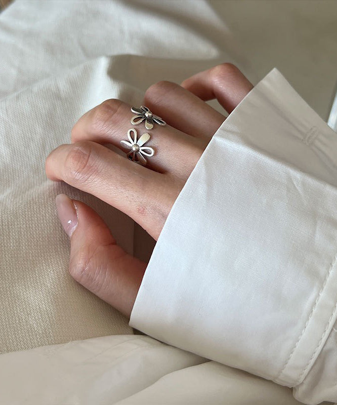 Boutique Silk Sterling Silver Rings Kx1015