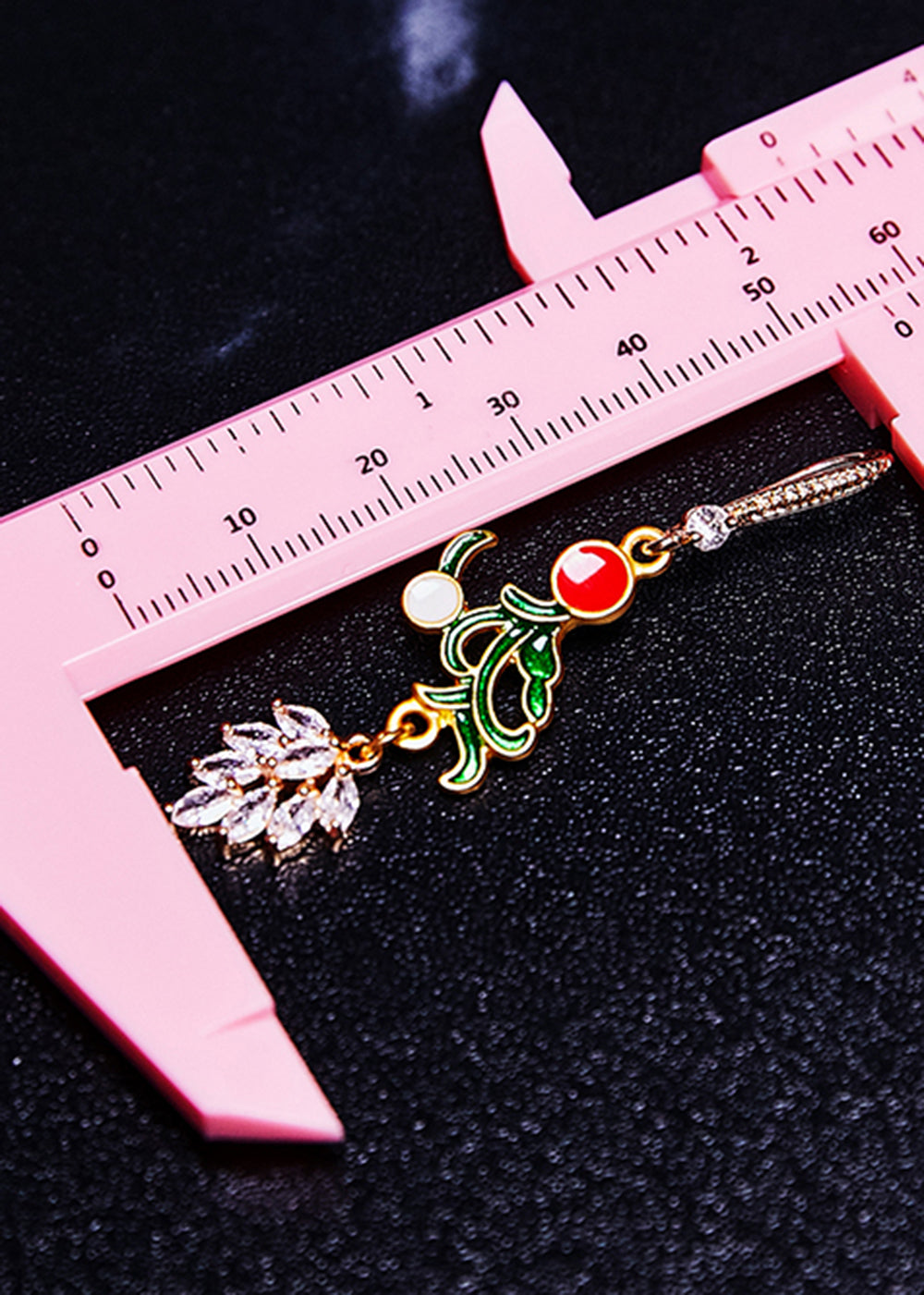 Boutique Zircon Gilding Metal Drop Earrings