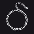 Custom Engraved Name Cuban Link Chain Bracelet for