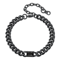 Flash Cubic Zirconia Thick Chain Bracelet for