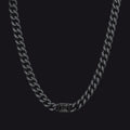 7mm Cuban Link Choker Necklace With Birthstone for