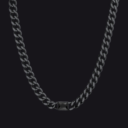 7mm Cuban Link Choker Necklace With Birthstone for