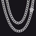 Cz Clasp Cuban Chain Necklace for , Hip Hop Jewelry 6/9/12mm Width