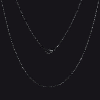 1.5mm Stainless Steel Slim Rope Chain Necklace for