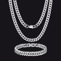 6mm Cuban Link Chain & Bracelet Gift Set for