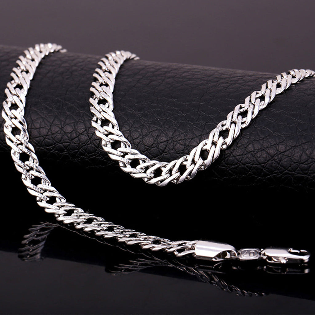 6mm Width Chain Link Necklace for