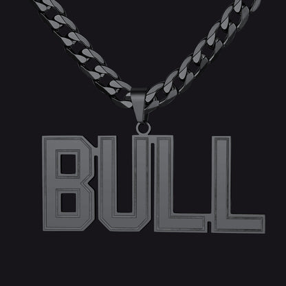 Custom Name Letter Cuban Link Chain Necklace for