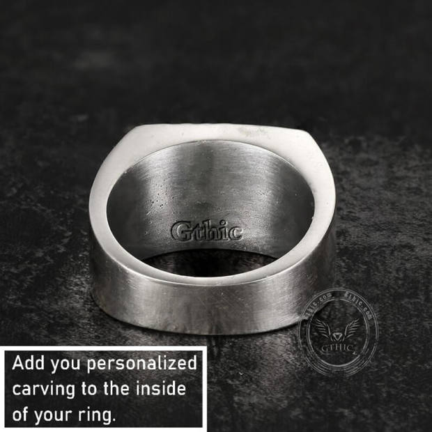 Nordic Dragon Sterling Silver Viking Spinner Ring