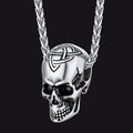 Gothic Celtic Skull Pendant Necklace for