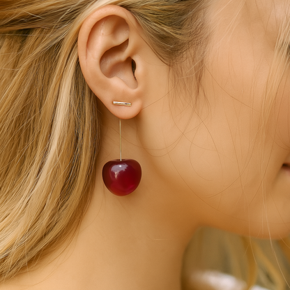Cherry Drop Earrings