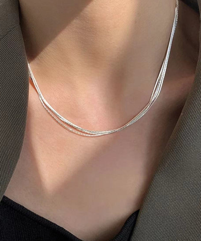 Sterling Silver Layered Necklace