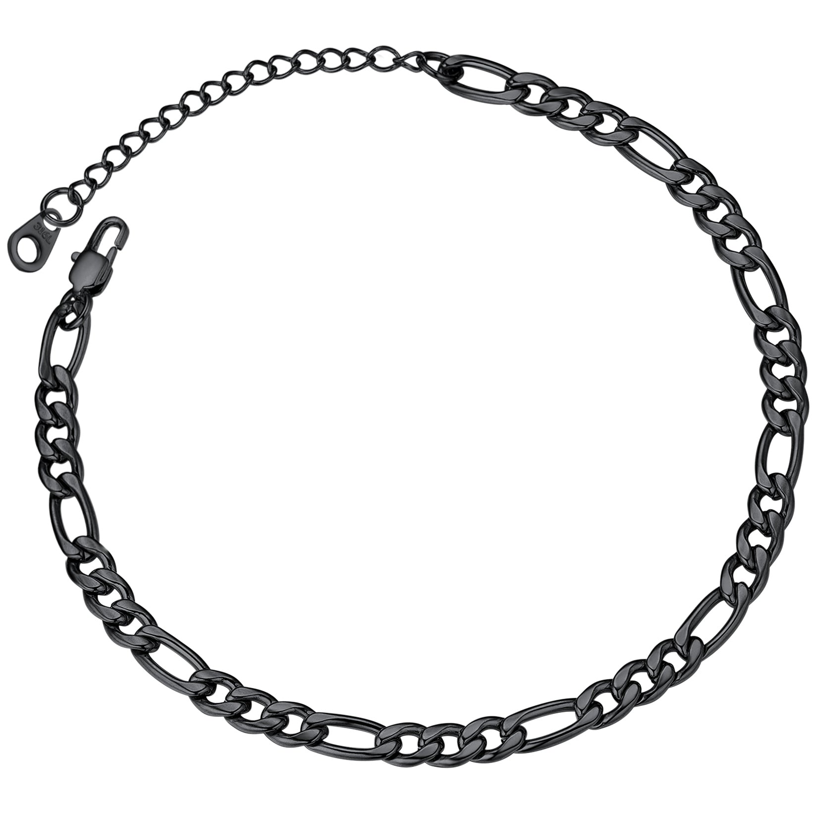 5mm Classic Figaro Link Anklet Bracelet for