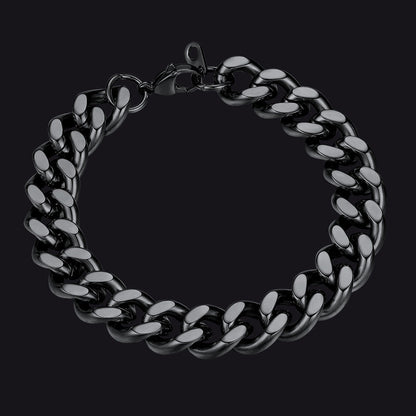 Thick Cuban Chain Link Bracelet for 5/7/9/12mm Width