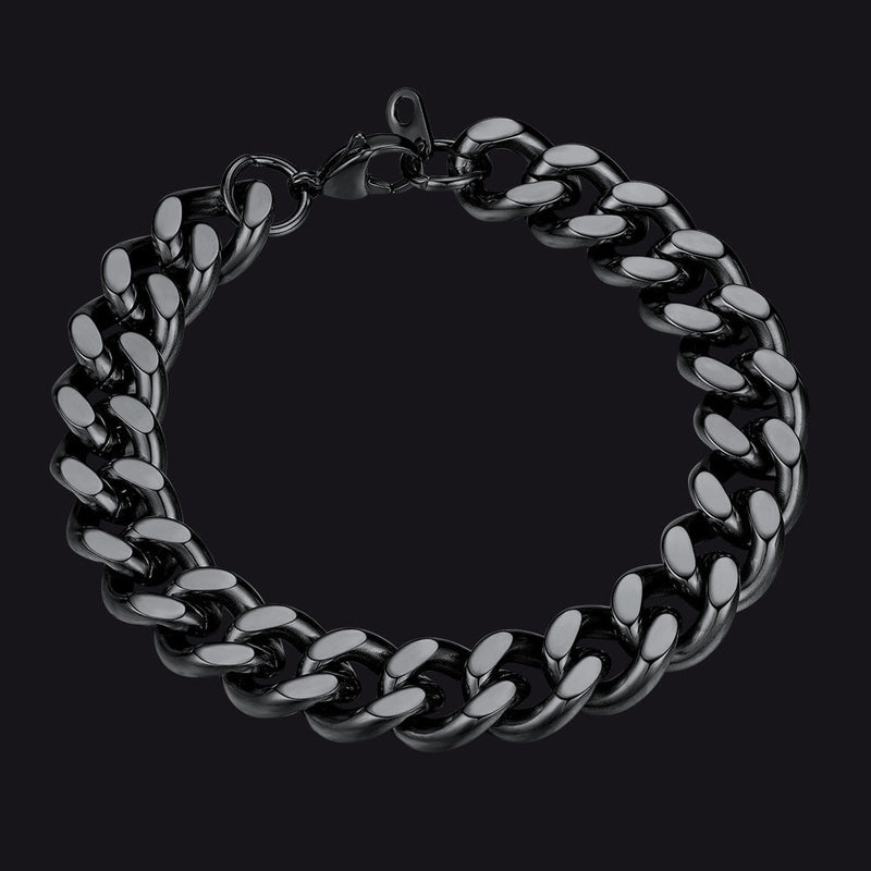 Thick Cuban Chain Link Bracelet for 5/7/9/12mm Width