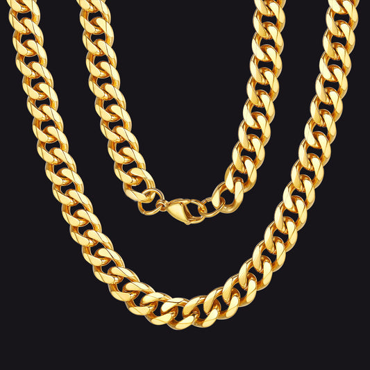Chunky Miami Curb Cuban Link Chain Necklace for