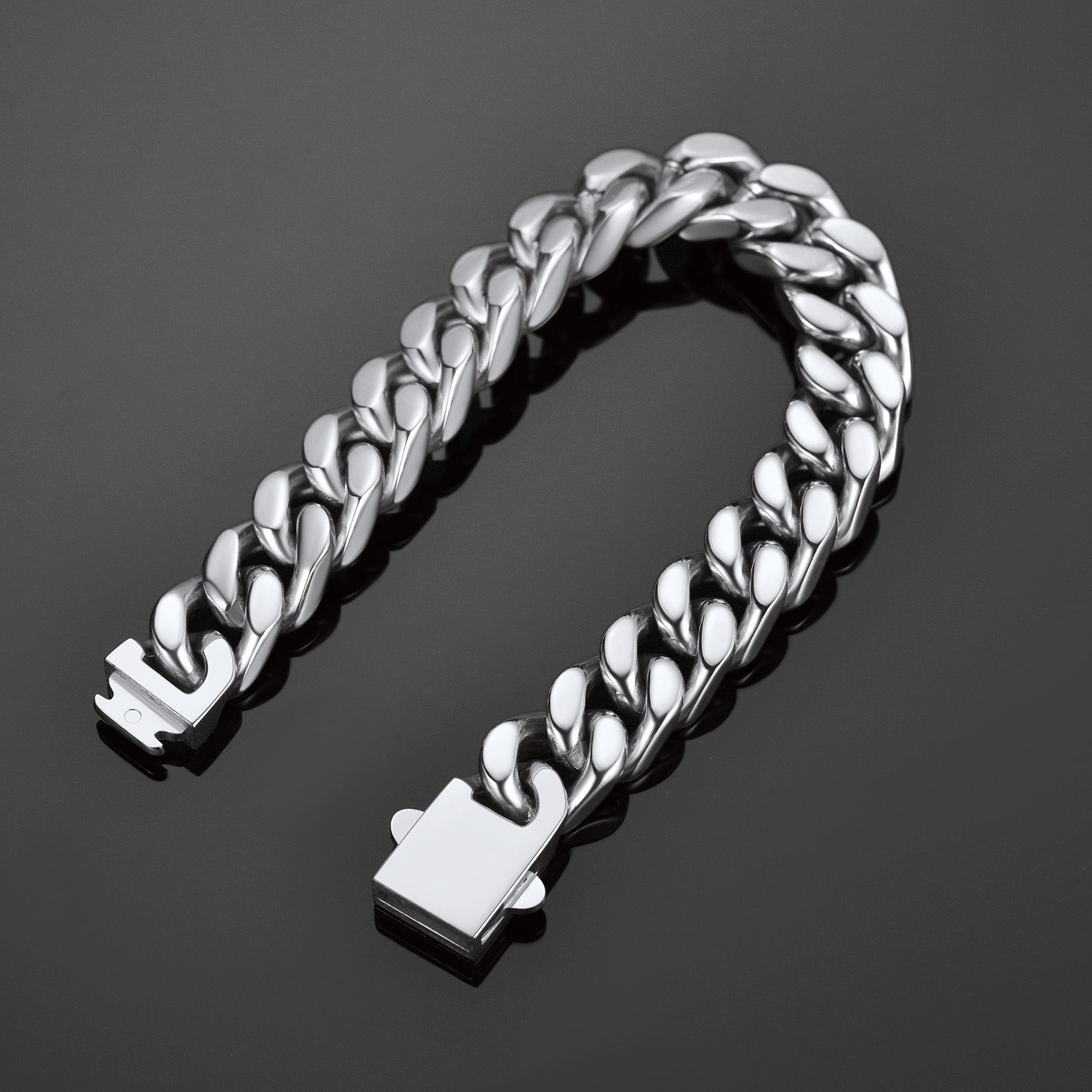 Miami Cuban Chain Bracelet 5/7/9/12mm Width Birthday Gift for