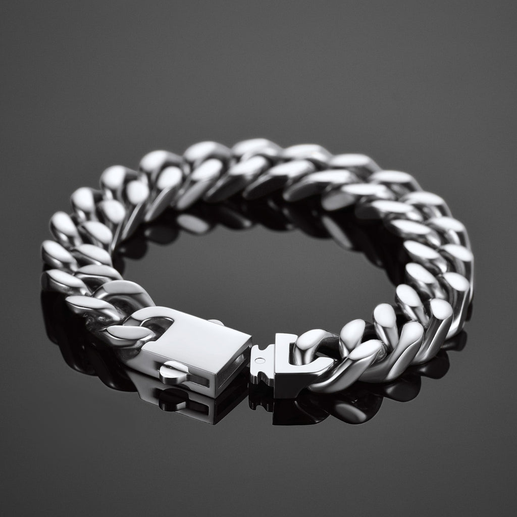 Miami Cuban Chain Bracelet 5/7/9/12mm Width Birthday Gift for