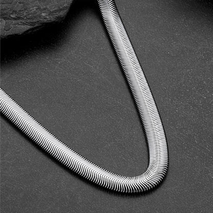 8mm Snake Link Chain & 5mm Bracelet Set for