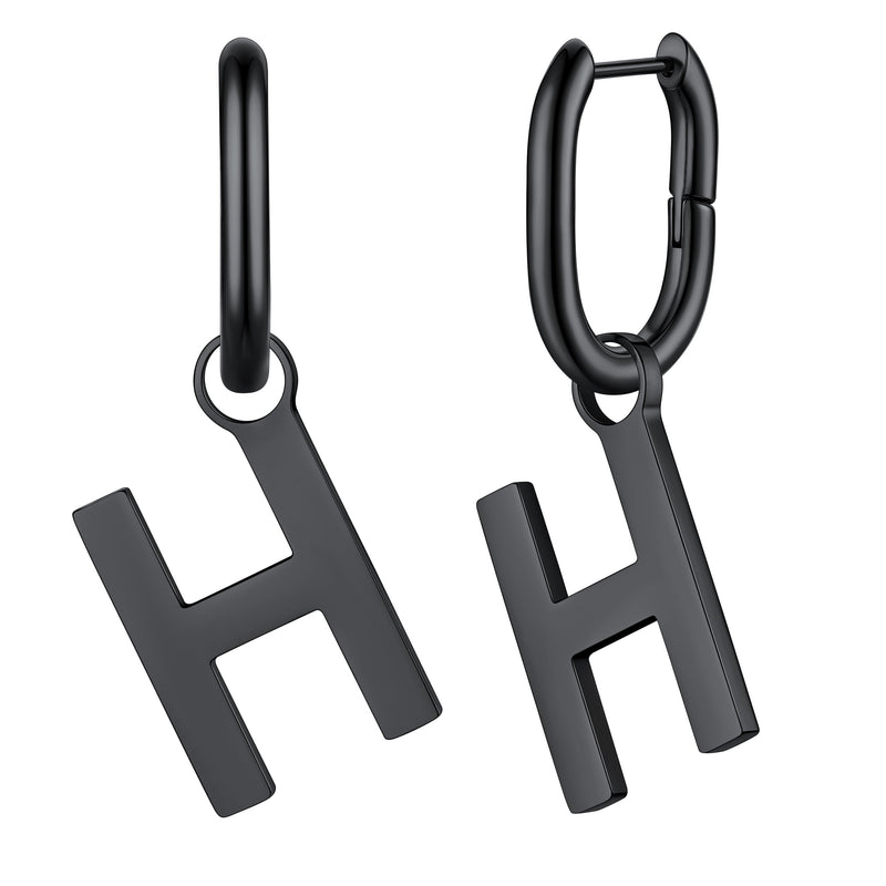 Hypoallergenic Initial Letter Dangle Earrings for