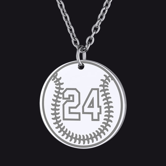 Custom Sports Necklace Jersey Number for & Sport Fans
