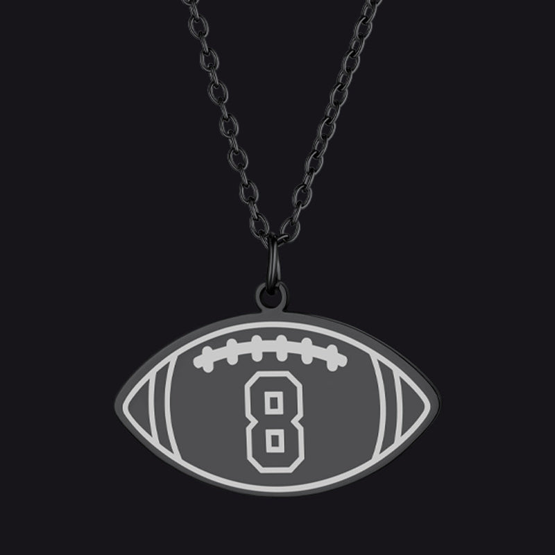 Custom Sports Necklace Jersey Number for & Sport Fans