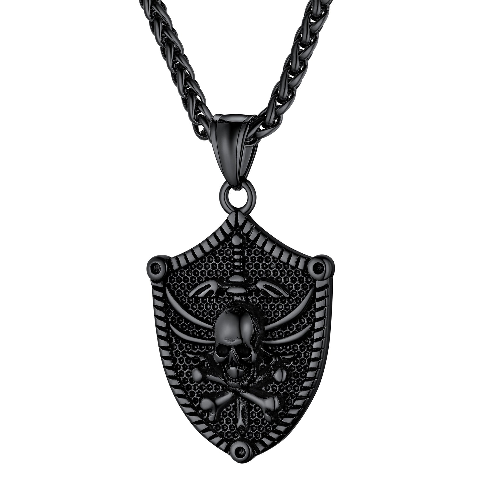 Flash Viking Norse Runes Skull Necklaces for Man