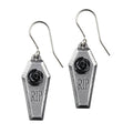Rip Black Rose Coffin Earrings by Alchemy Gothic
