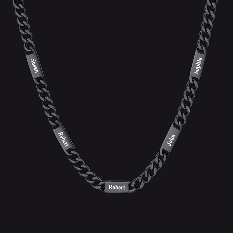 To My Engraved Name Chain Necklace, Birthday or Anniversary Gift for Him