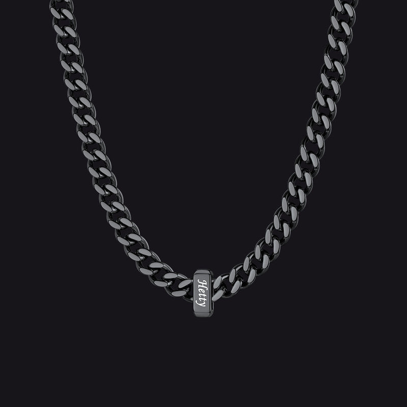 Custom Multi Charm Name Cuban Link Chain Necklace for Father Gift