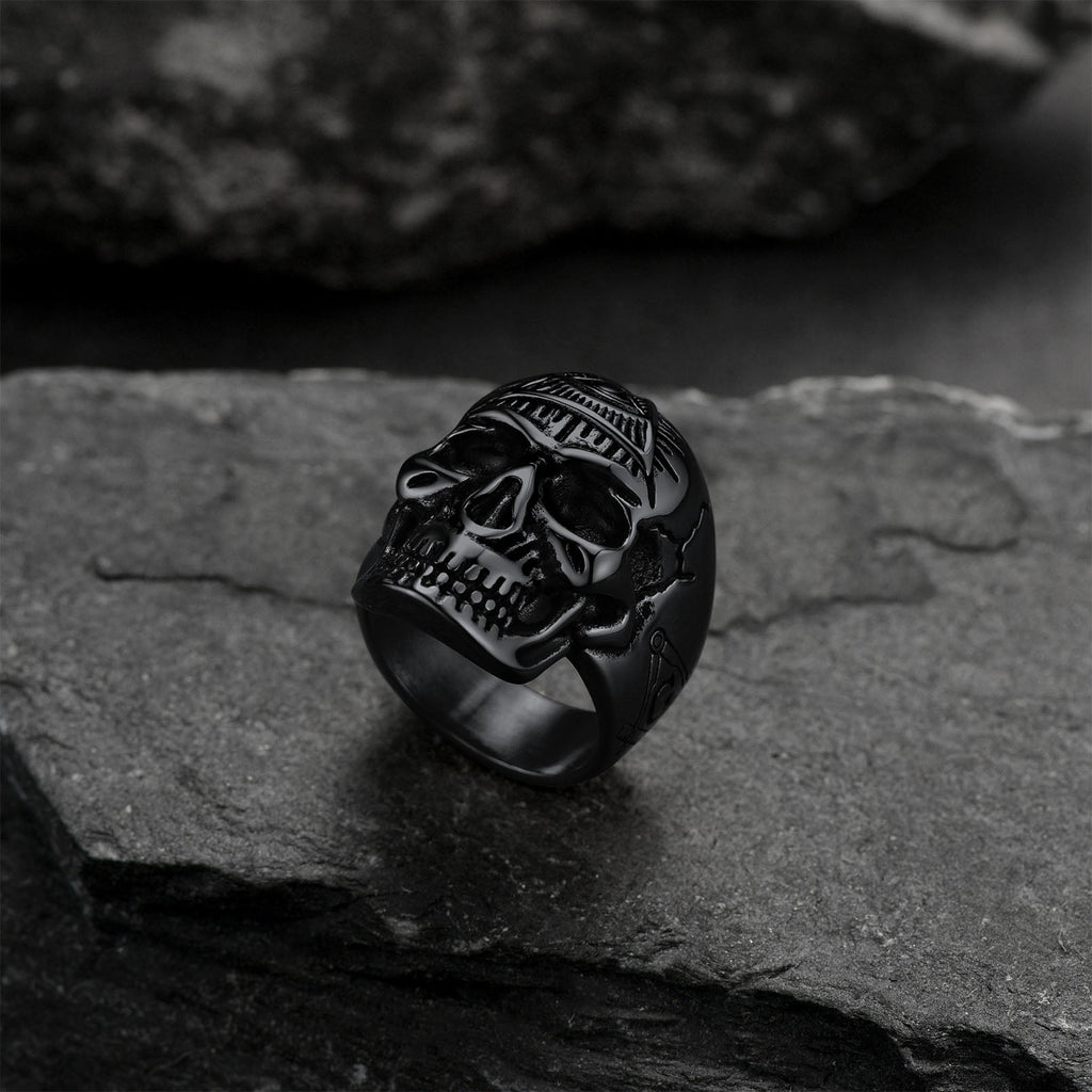 Eye of Providence Skull Ring for