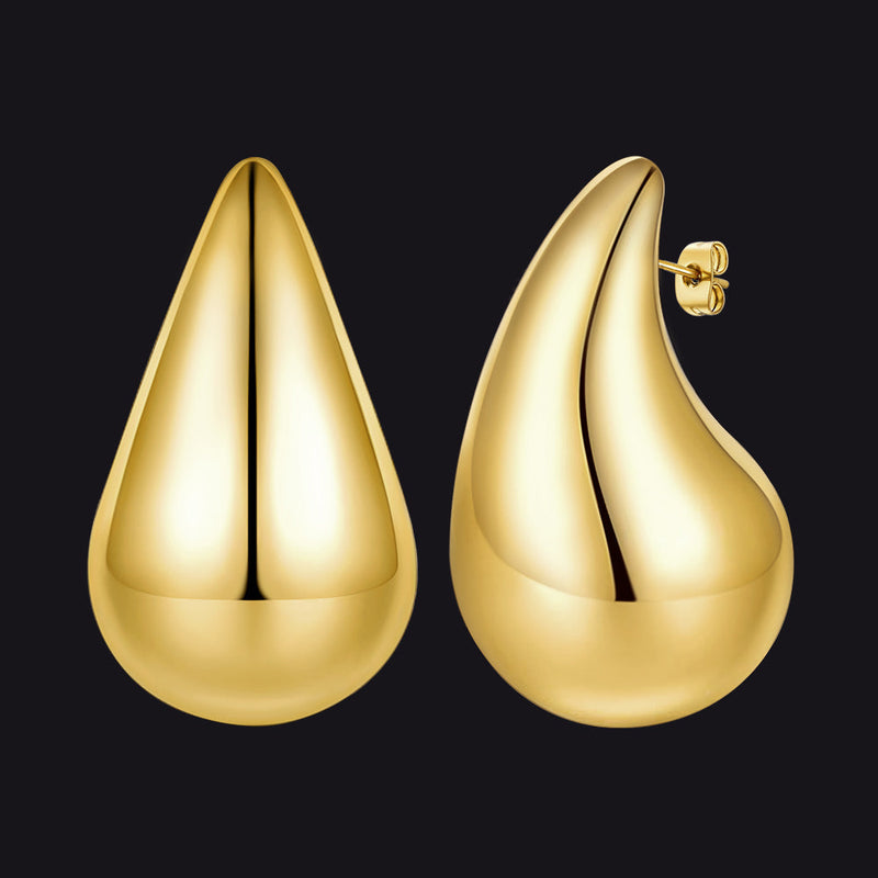 Water Droplets Stud Earrings for 10/20/30mm