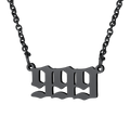Personalized Angel Number Necklace for