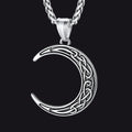 Flash Celtic Crescent Moon Necklace for /