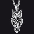 Celtic Owl Pendant Necklace Amulet Jewelry for
