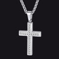 Diamond Cross Pendant Necklace for