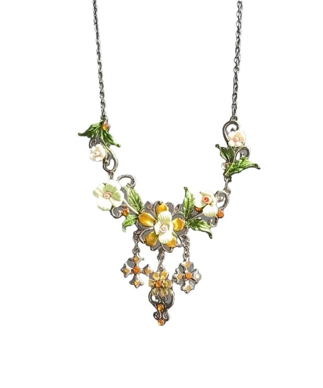 Fine Silk Sterling Silver Tassel Lariat Necklace Ab1072