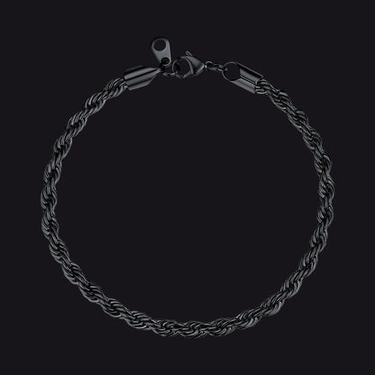 3mm/6mm Link Rope Chain Bracelet for