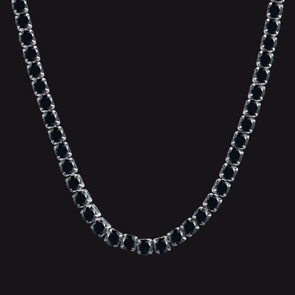 Cz Diamond Cut Tennis Chain Necklace for